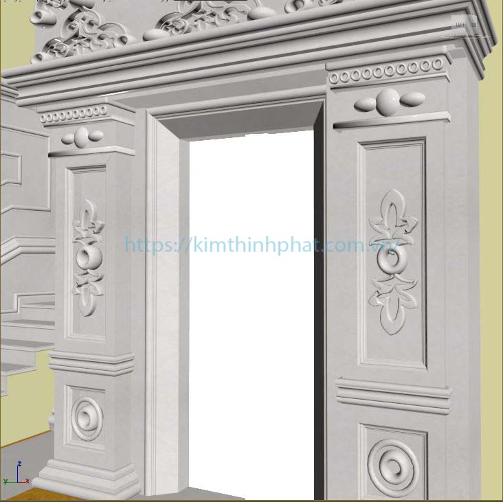 Bán đá hoa cương marble trắng kem Adonit