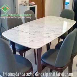 Mặt bàn đá hoa cương granite vân mây