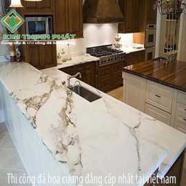 Mặt bàn đá hoa cương tự nhiên granite vân mây