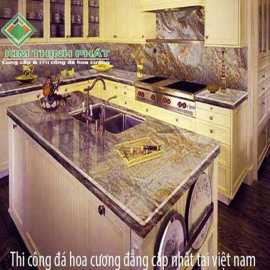 Mặt bàn đá hoa cương tự nhiên granite xám