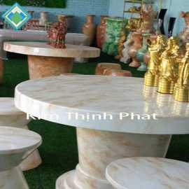 Mặt bàn đá hoa cương marble cẩm thạch vàng