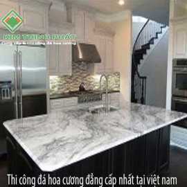 Mặt bàn đá hoa cương marble trắng xám