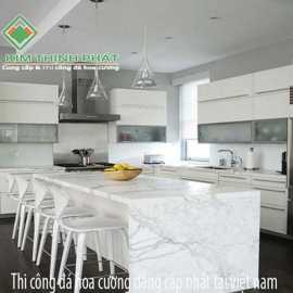 Mặt bàn đá hoa cương marble trắng