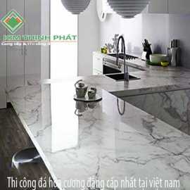 Mặt bàn đá hoa cương marble vân mây