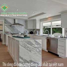 Mặt bàn đá hoa cương marble xám trắng