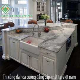 Mặt bàn đá hoa cương marble xám