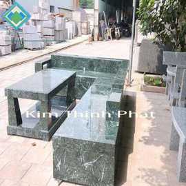 Mặt bàn đá hoa cương marble xanh